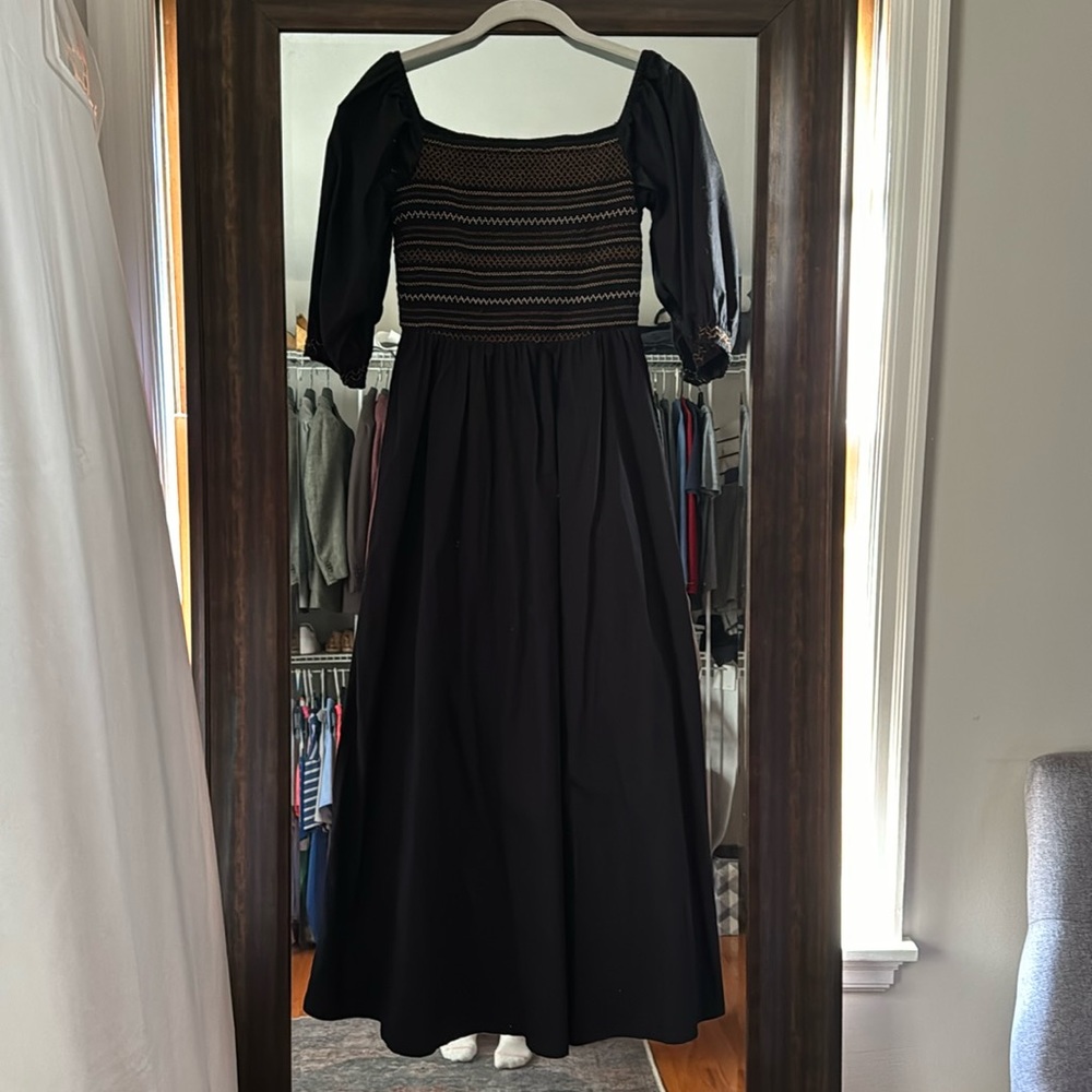 Square Neck Maxi Prairie Dress